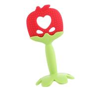 ciciglow Juguete Mordedor de Frutas para Bebés, Material de Silicona Ecológico, Calma Las Encías de los Bebés para Recién Nacidos (Manzana)