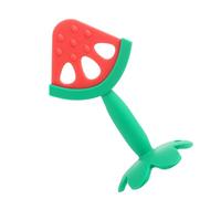 ciciglow Juguete Mordedor de Frutas para Bebés, Material de Silicona Ecológico, Calma Las Encías de los Bebés para Recién Nacidos (Fresa)