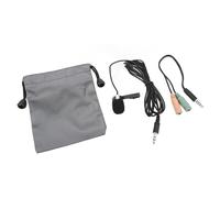 ciciglow Micrófono con Clip para Cuello de Camisa, Micrófono Portátil Profesional, Reducción de Ruido, Fuerte Antiinterferencias para Entrevistas