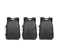 ciciglow Mochila para Cámara, Mochila Fotográfica de Gran Capacidad, Inserto Acolchado, Bolsa para Cámara Profesional, Divisores Desmontables Ajustables (Green)