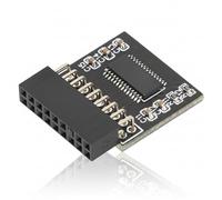 ciciglow Módulo TPM2.0, Componentes del Sistema del Módulo de Seguridad de Cifrado LPC TPM 2.0 de 18 Pines para Win 8.1, para Win 7, para Win 10, para Asrock 18pin SPI TPM2.0