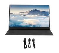 ciciglow Monitor Portátil, Monitor Portátil de 16,1 Pulgadas 1080P 144 Hz, Tipo C, Mini, AUX de 3,5 Mm, Micro USB, Monitor Externo para Computadora Portátil, PC, para Switch parapara