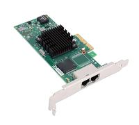 ciciglow Nic Gigabit de 2 Puertos, Tarjeta de Red de 1Gb con Puertos RJ45 Duales, Tarjeta Ethernet Express 2,0 X4, Adaptador Ethernet para Chip de I350-T2