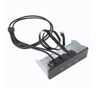 ciciglow Panel Frontal con concentrador USB-C, Dos Puertos USB-A y USB-C, velocidades de Transferencia de Alta Velocidad, Panel de extensión para Unidad óptica para