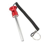 ciciglow Pasador de Pila de Pesas para Gimnasio, Pasador de Bloqueo Magnético para Máquina de Pesas con Cordón, Pasadores de Pesas de Repuesto para Equipo de Entrenamiento (Rojo 8mm 105MM)