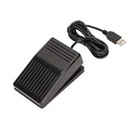 ciciglow Pedal de Interruptor de Pie único, Interruptor de Pedal de Pie USB de 2 M Cable de Pedal de Interruptor de Pie Multifuncional Programable para Teclado, Ratón, PC, Portátil