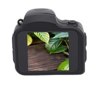 ciciglow Pequeña Cámara Digital, Cámara Retro Compacta 4K HD 64MP con Luz LED 19 Filtros 78 ° Lente Gran Angular, para Estudiantes Que Viajan por Fotografía Al Aire Libre (Black)