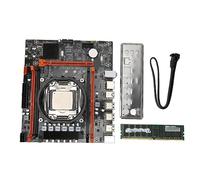 ciciglow Placa Base X99 DDR4, Doble Frontal y Trasera, 4 Puertos USB 3,0, Placa Base de Escritorio para Ordenador LGA2011 CPU de 3 Pines E5 2670V3 16G