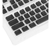 ciciglow Pudding Keycaps, 129 Teclas PBT Juego de Teclas de Dos Colores con Capa Translúcida PBT Moldeo por Inyección de Dos Colores Teclas de Teclado DIY para Teclados Mecánicos para Juegos(Negro)