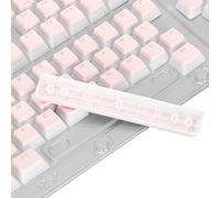 ciciglow Pudding Keycaps, 129 Teclas PBT Juego de Teclas de Dos Colores con Capa Translúcida PBT Moldeo por Inyección de Dos Colores Teclas de Teclado DIY para Teclados Mecánicos para Juegos(Rosa)