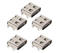 ciciglow Puerto de Carga Tipo C de 5 Uds para PS5, Controlador Inalámbrico PS5 de Repuesto Enchufe de Carga USB C, Interfaz Estándar Tipo C