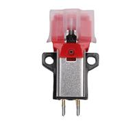 ciciglow Reemplazo de Cartucho AT91R, Cartucho de Fonógrafo de Imán Móvil Dual Material de Carcasa de Plástico ABS con Aguja de Diamante para Tocadiscos AT LP3, Rojo