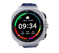 ciciglow Reloj Inteligente, Pantalla de 1.46 Pulgadas de Pantalla 360x360 con Call 100 Sports Modes Sleep Tracker, para Ejecutar el Ciclismo de Senderismo Yoga (Blue)