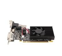 ciciglow Tarjeta Gráfica GT610 de 2 GB, Tarjetas Gráficas para Computadora DDR3 de 64 bits, Ventilador de Enfriamiento de 810/1000 MHz, Puertos VGA DVI HDMI, Tarjeta de Video para Juegos