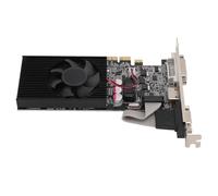 ciciglow Tarjeta Gráfica para Juegos, 1GB DDR3 Tarjeta Gráfica de 64 bits Resolución 2560x1600 Interfaz DVI VGA con Ventilador para Computadora de Escritorio