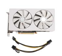 ciciglow Tarjeta Gráfica RX470, 8GB GDDR5 256bit PCI Express 3.0 X16 Tarjeta Gráfica para Juegos de Computadora de Escritorio Soporte de Ventilador de Refrigeración Dual HDMI