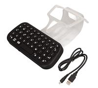 ciciglow Teclado Controlador para PS5, Chatpad Inalámbrico Portátil, Mini Controlador de Mano Recargable Teclado de Agarre Teclado para Juegos para Controlador PS5