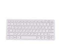 ciciglow Teclado Coreano Inalámbrico, Teclado Hangul Portátil a Prueba de Salpicaduras de 78 Teclas de 2,4 GHz, Ligero Ultrafino para Ordenador Portátil PC