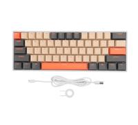 ciciglow Teclado Mecánico de 61 Teclas, Teclado para Juegos Retroiluminado RGB Modos de Eje Verde 2.4G Bluetooth 3.0 5.0 Teclado Mecánico con Cable Tipo C