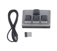 ciciglow Teclado Mecánico para Juegos, Teclado Mecánico de 4 Teclas con una Mano USB / 2.4G / Bluetooth 5.1 Teclado Retroiluminado LED Programable Intercambiable en Caliente
