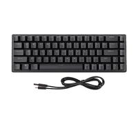 ciciglow Teclado para Juegos con Cable, Mini Teclado Compacto con Retroiluminación RGB, 68 Teclas, Teclado USB C, Interruptor Mecánico Azul, para PC Gamer, Viajes, Fácil de Transportar