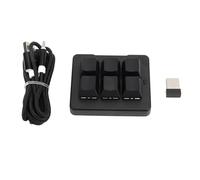 ciciglow Teclado para Juegos de 6 Teclas, Teclado Mecánico con Cable USB 2.4G Bluetooth RGB con Programación Macro, Mini Teclado Portátil con una Sola Mano, Interruptor Azul