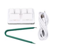 ciciglow Teclado Personalizado de 6 Teclas, Interruptor Rojo, Teclado Macro de Programación Personalizada, Teclado Mecánico para Jugar con una Sola Mano RGB con Cable USB