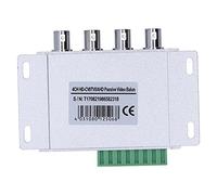 ciciglow Transceptor de Vídeo 4CH AHD/CVI/TVI/CVBS 720P 1080P HD BNC RJ45 UTP Convertidor para Videovigilancia y Conferencias Metal Negro 1 Paquete