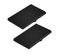 CiciIng Estuches para tarjetas de visita (2PCS), Estuches de Aluminio para tarjetas de visita, Estuche super ligero para tarjetas de visita, Estuche para tarjetas de mujer y hombre (Negro)