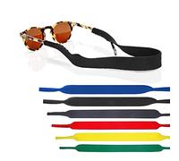 CiciIng Pack de 6 correas para gafas correa deportiva de neopreno para sujetar gafas, correas elásticas antideslizantes para gafas correa para gafas flotante para gafas deportivas y de sol