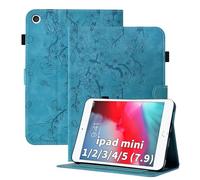 Cicili Funda para iPad mini 5ª 4ª 3ª 2ª generación con tapa para iPad mini de 7,9 pulgadas Tablet Folio Funda de piel sintética - Azul