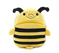 Cicilin Mini mochila escolar de felpa para niños, mochila pequeña para bebé, con forma de animal 3D, bolsa escolar para preescolar, regalo, abeja, One_Size, Mochila para niños