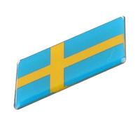 ciciTree Emblema de bandera de Suecia para parrilla delantera, compatible con Volvo Saab