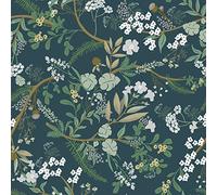 CiCiwind Papel pintado autoadhesivo con flores verdes, 40 cm × 12 m, lámina para muebles, autoadhesiva, hojas verdes, papel pintado, papel de vinilo, para salón, dormitorio, cocina, armarios