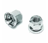 Cicli Bonin Unisex Frontal Abierto Tuerca Hub, Plata, tamaño estándar