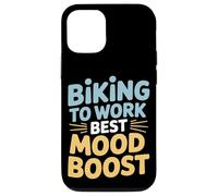 Ciclismo al Trabajo El mejor impulso del estado de ánimo Viaje en bicicleta Carcasa para iPhone 12/12 Pro