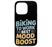 Ciclismo al Trabajo El mejor impulso del estado de ánimo Viaje en bicicleta Carcasa para iPhone 13 Pro
