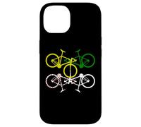 Ciclismo Amarillo Verde Blanco Lunares Carcasa para iPhone 14