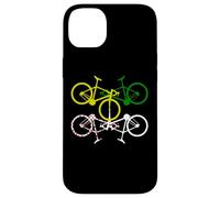 Ciclismo Amarillo Verde Blanco Lunares Carcasa para iPhone 14 Plus