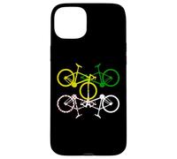 Ciclismo Amarillo Verde Blanco Lunares Carcasa para iPhone 15 Plus