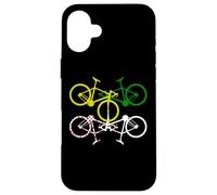 Ciclismo Amarillo Verde Blanco Lunares Carcasa para iPhone 16 Plus