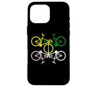 Ciclismo Amarillo Verde Blanco Lunares Carcasa para iPhone 16 Pro Max