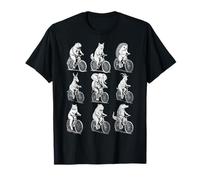 Ciclismo Bicicleta Ciclista Animales Salvajes Patrón Animal Camiseta