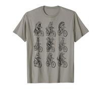 Ciclismo Bicicleta Ciclista Animales Salvajes Patrón Animal Camiseta