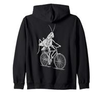 Ciclismo Bicicleta Saltamontes Vintage Ciclista Divertido Ciclista Sudadera con Capucha