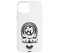 Ciclismo Cadena Engranaje Cráneo Ciclista Ciclista Bicicleta de Carcasa para iPhone 15 Plus
