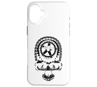 Ciclismo Cadena Engranaje Cráneo Ciclista Ciclista Bicicleta de Carcasa para iPhone 16 Plus