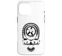 Ciclismo Cadena Engranaje Cráneo Ciclista Ciclista Bicicleta de Carcasa para iPhone 16 Pro Max