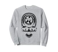 Ciclismo Cadena Engranaje Cráneo Ciclista Ciclista Bicicleta de Sudadera