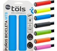 Puños ciclismo töls silicone mtb blue Talla única
